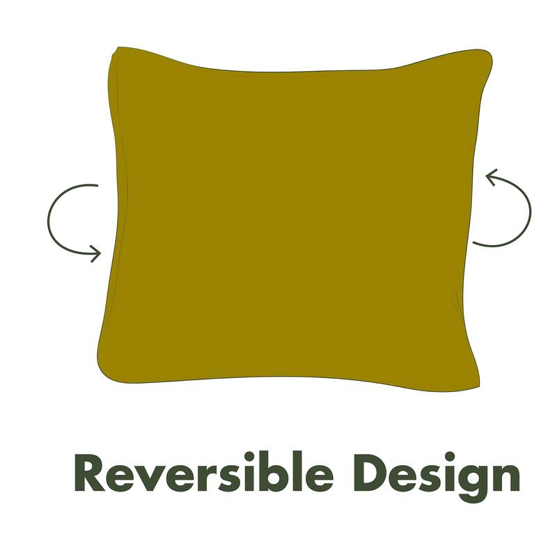 18" x 18" Novelty Reversible Indoor Throw Pillow with Welt On Sale
